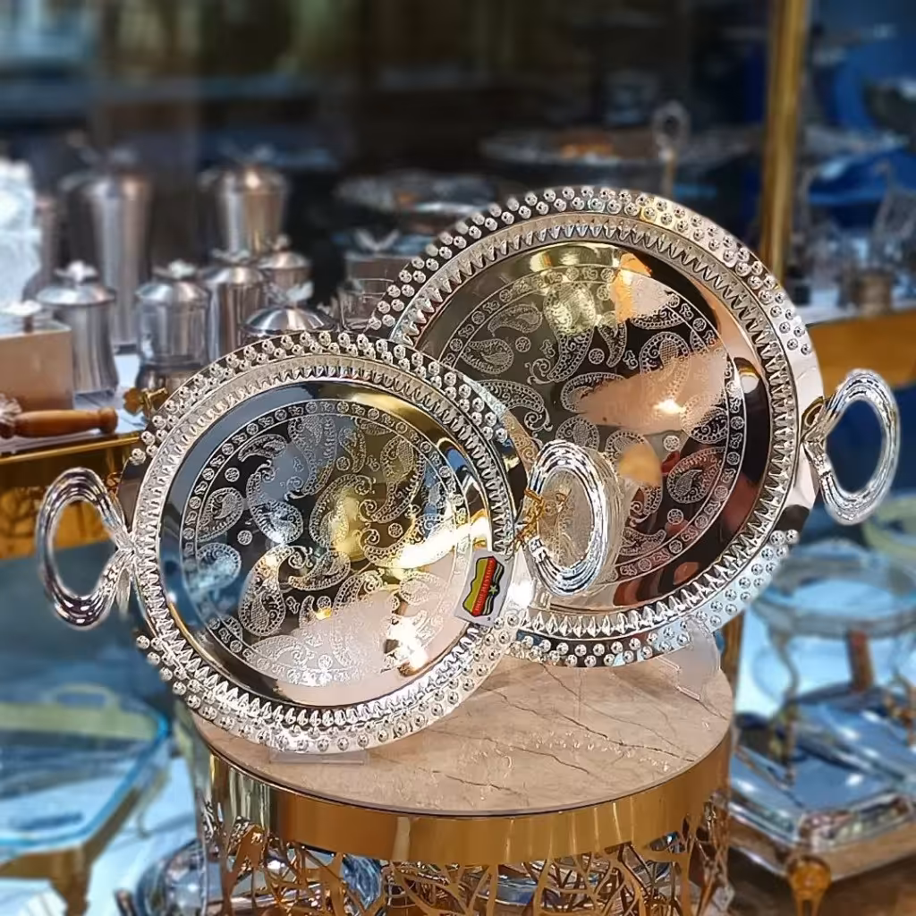 سینی 2 سایز استیل