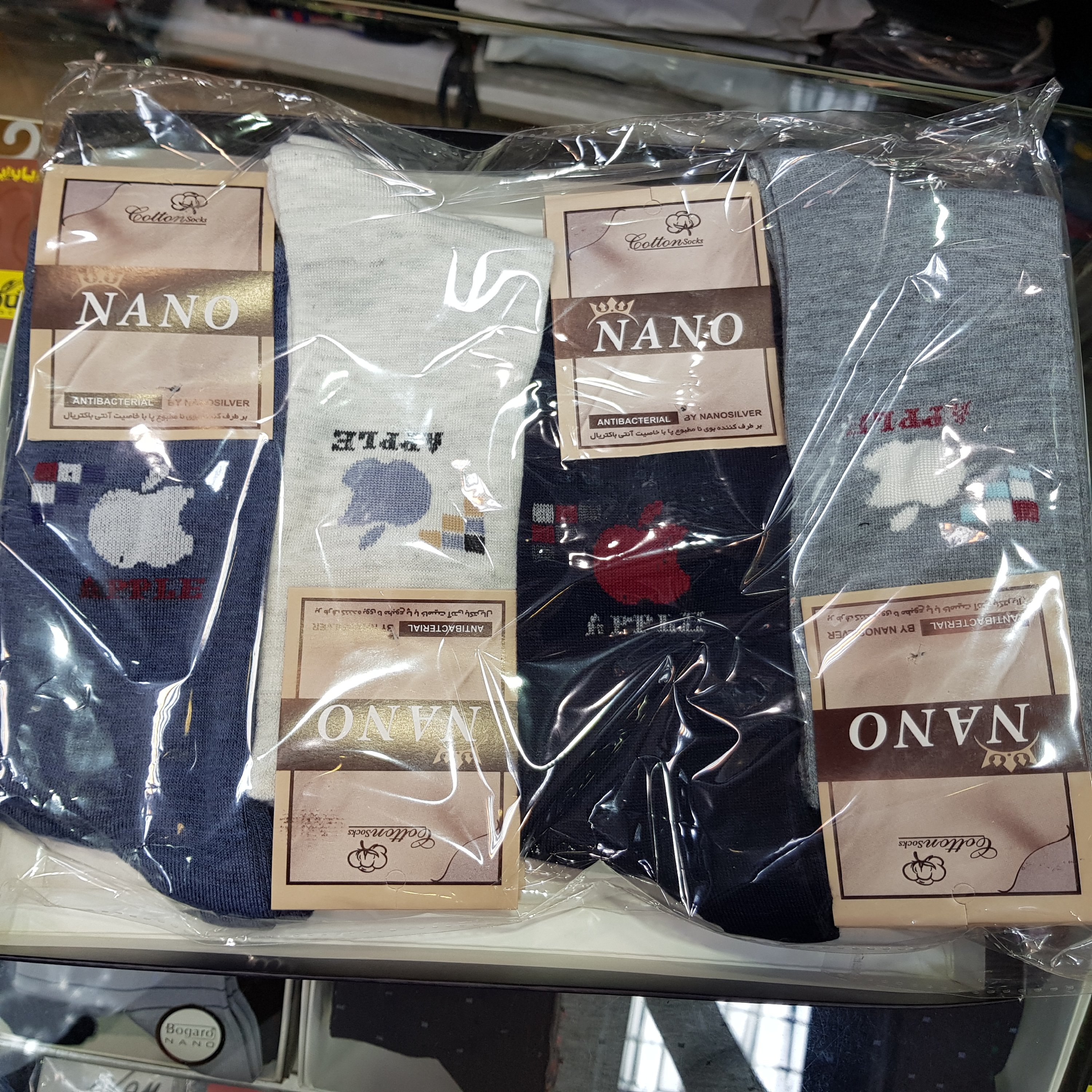 بسته 12 عددی جوراب طرح اپل