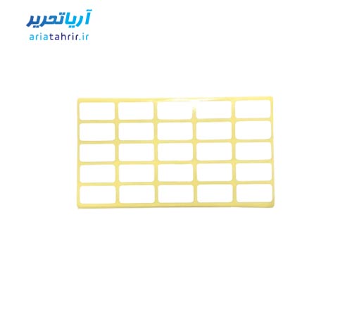 برچسب دور سفید سایز 25 × 12 میلی متر بسته 100 برگی