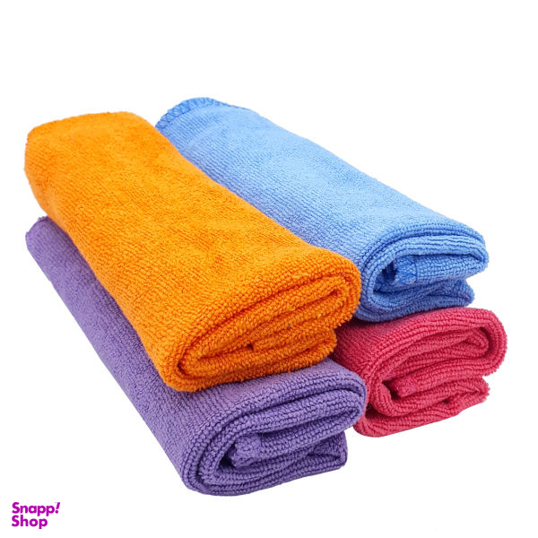 دستمال آشپزخانه مدل رنگین کمان کد mg165 بسته 4 عددی