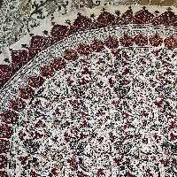 سفره ورومیزی قلمکاری سنتی گرد150سانت انگوری 