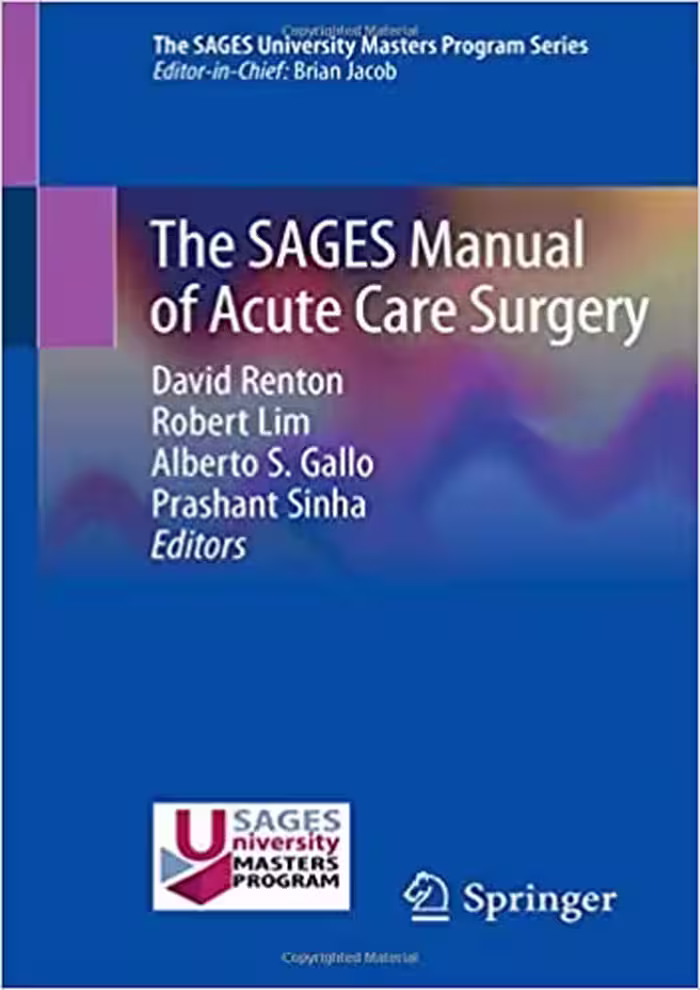 󾕇 دانلود کتاب The Sages Manual Of Acute Care Surgery, 2020 - دانلود کتاب های دانشگاهی