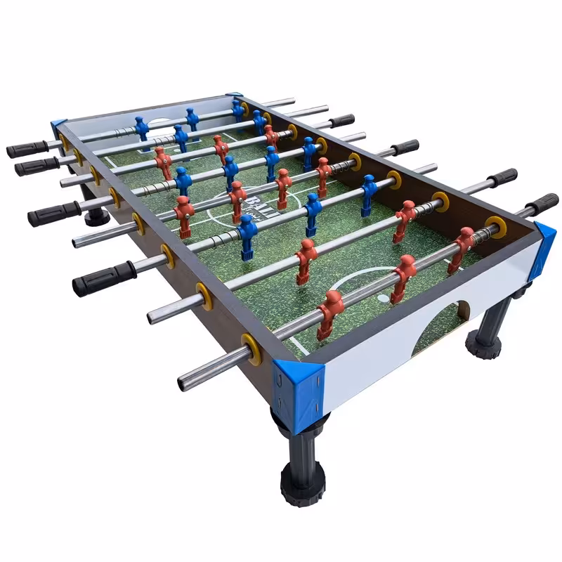 فوتبال دستی 8 دسته ی پایه دار ، سفارش از تولیدی ،رنگ قهوه ای مدل 108PL 