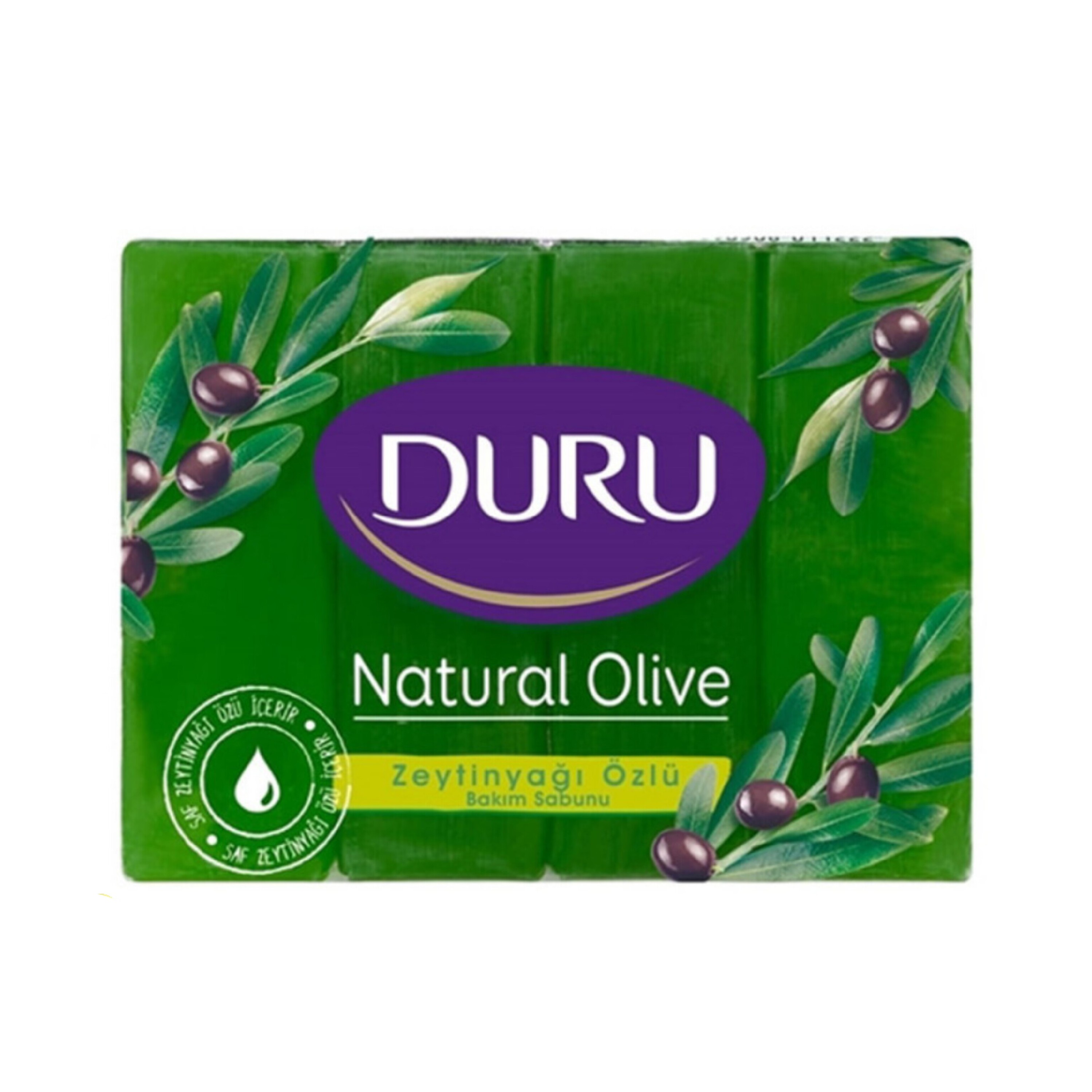 صابون بدن و حمام دورو با رایحه ی زیتون بسته 4 عددی duru