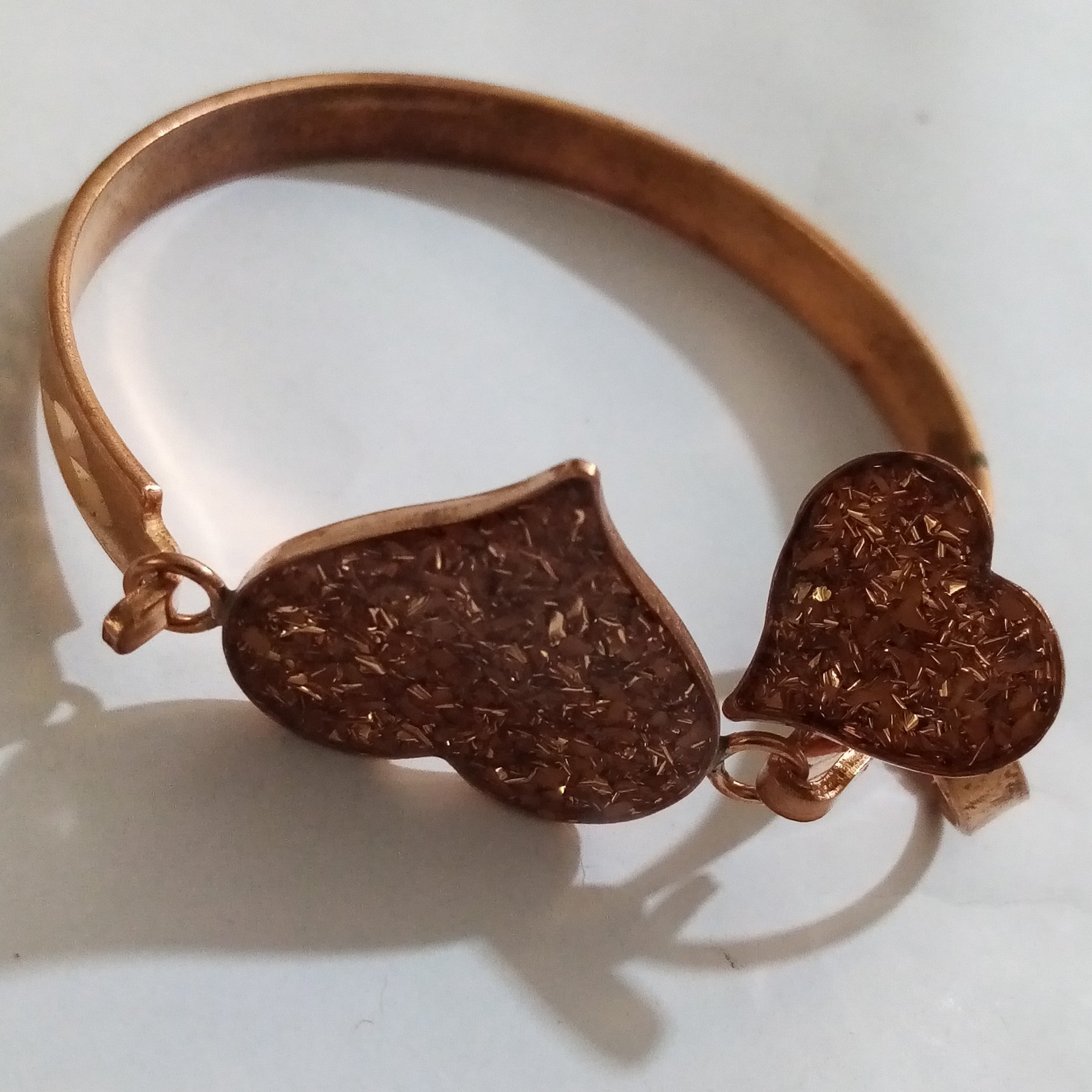 دستبندو انگشتر مس درجه 1رزین