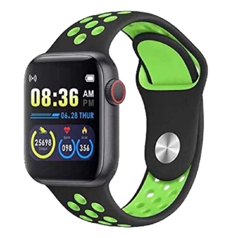 ساعت هوشمند مدل T55 با بند اضافه سبز