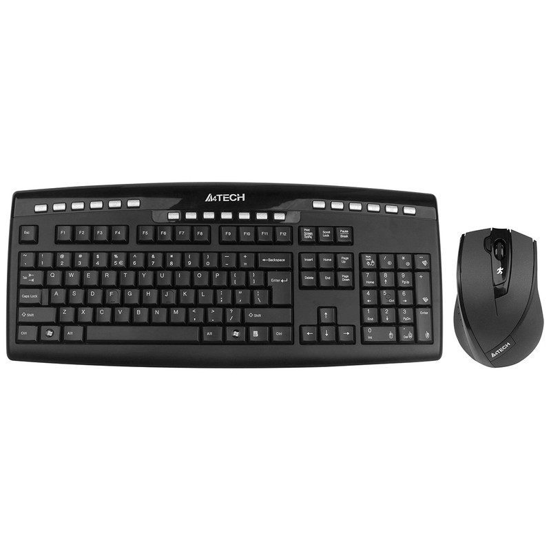 کیبورد و ماوس بی سیم ای فورتک مدل 9200F - کالاوما