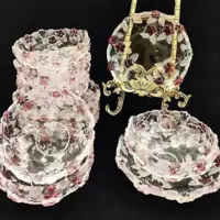 پیاله وپیشدستی کریستال والتر  طرح کارمن اصل آلمان زیبا وشیک