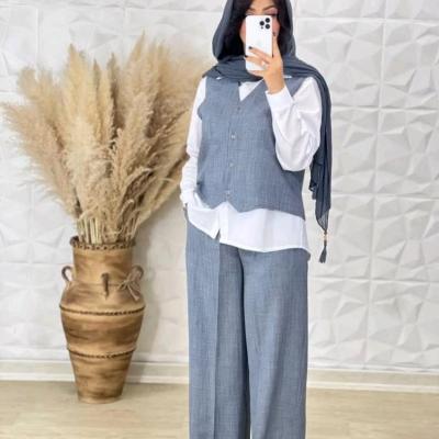 ست سه تیکه جلیقه شلوار و شومیز عیدانه بهاره