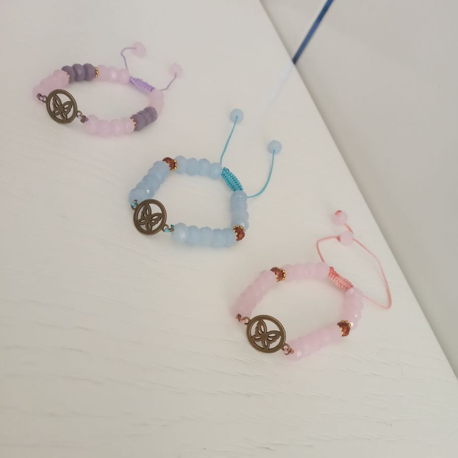 دستبند کریستالی پروانه