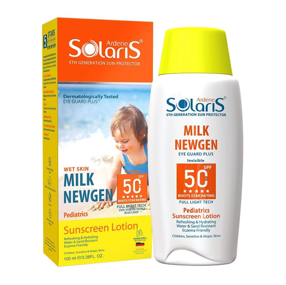 آردن سولاریس لوسیون ضدآفتاب کودکان و پوست های حساس Spf50حجم 100میلی لیتر