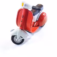 موتور وسپا فلزی قرمز 