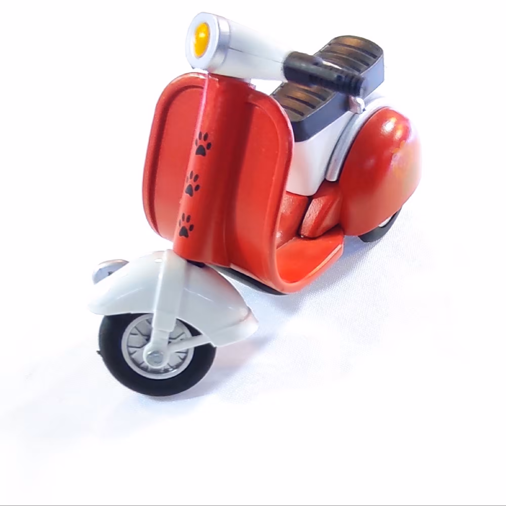 موتور وسپا فلزی قرمز 