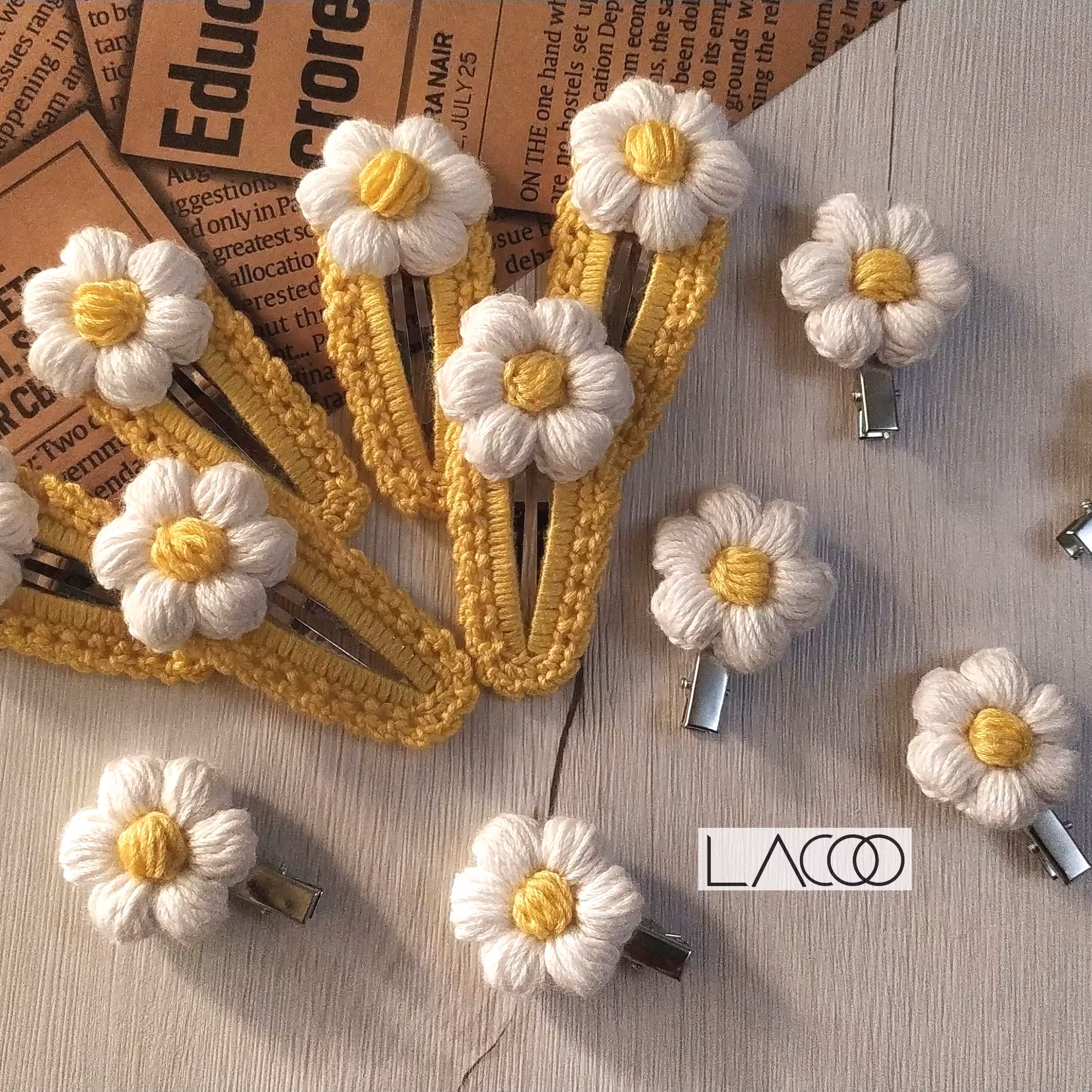 گیره تق تقی بافتنی