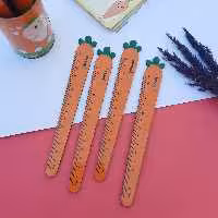 خط کش چوبی طرح هویج