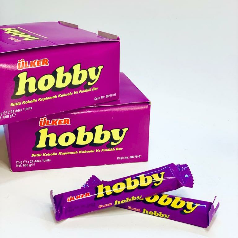شکلات هوبی 25 گرمی بسته 24 عددی hobby

