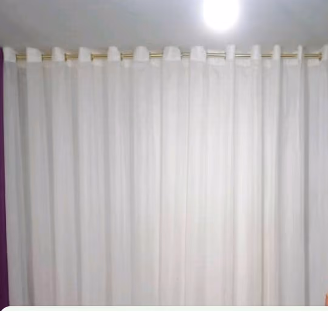 پرده حریر دوخته شده آماده