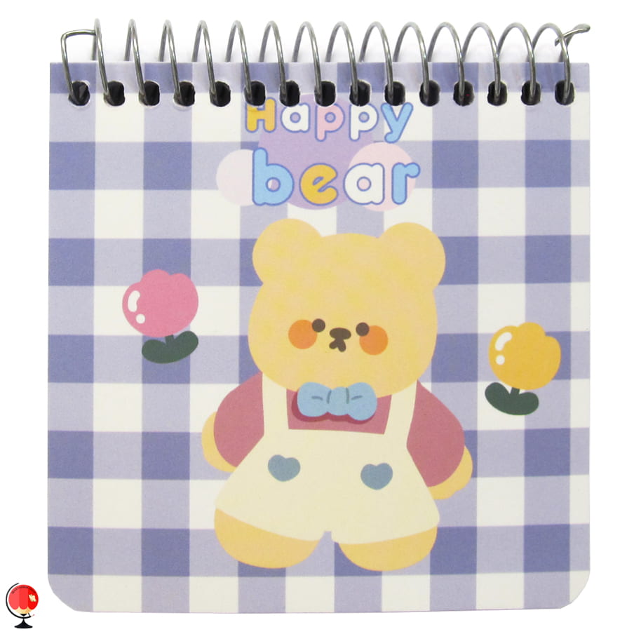 دفترچه یادداشت فانتزی مربعی سویل طرح خرس