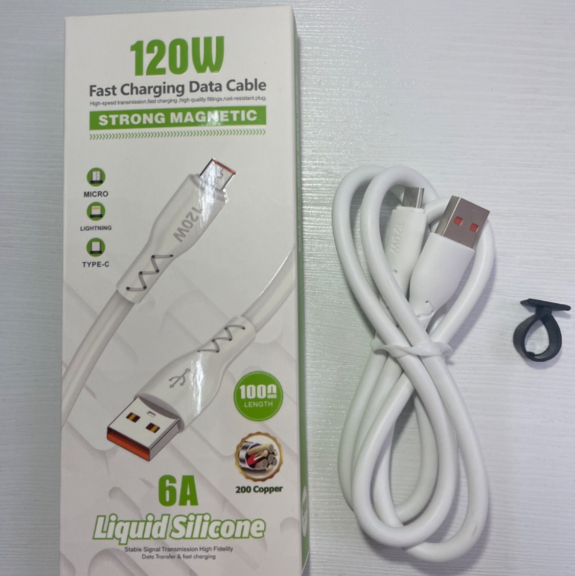 کابل شارژ فست شارژ اورجینال 120w  میکرو اندرویدی ضخیم