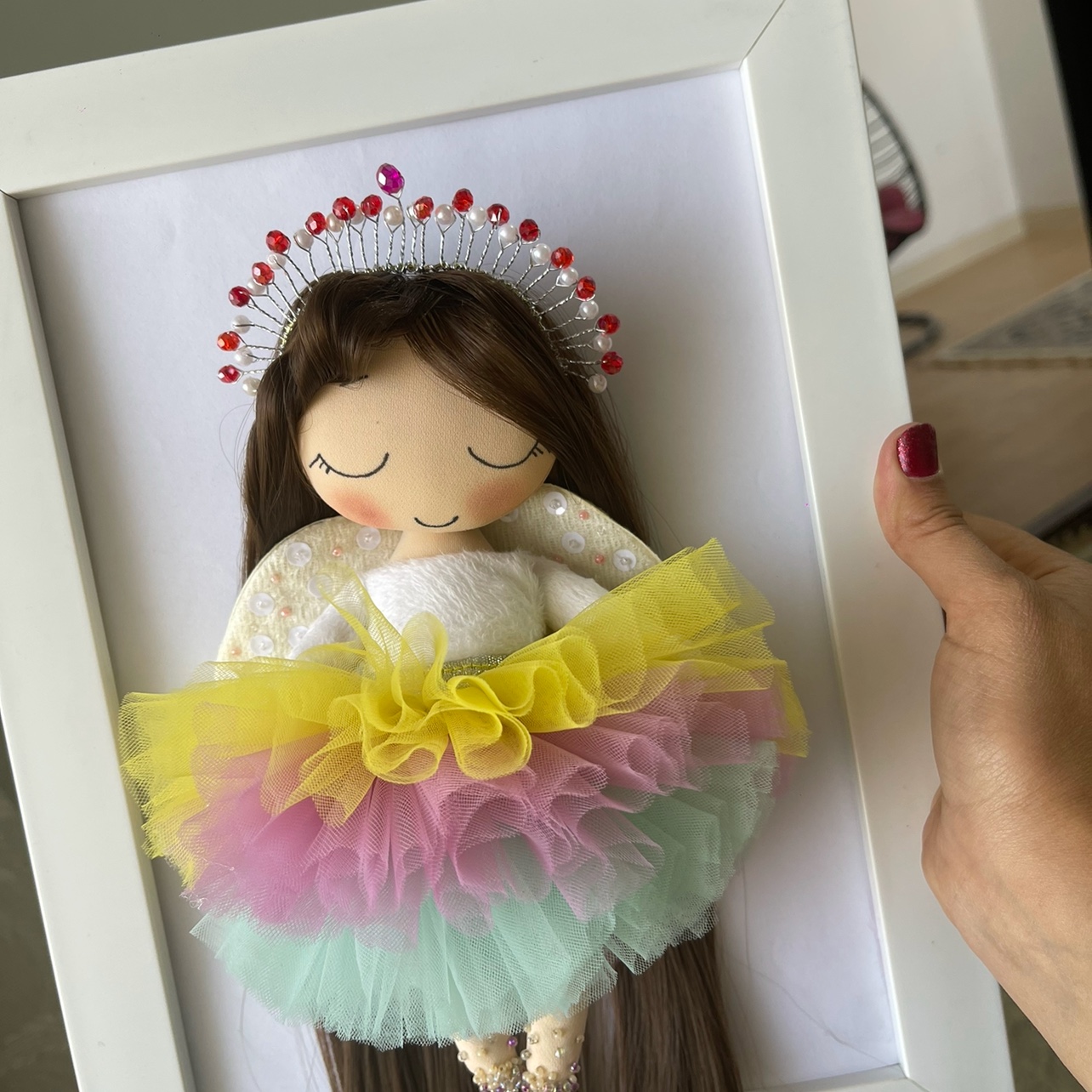 عروسک دیوار کوب فرشته دختر