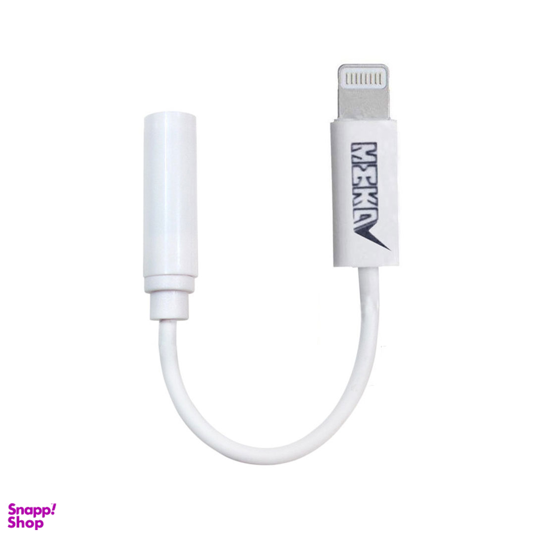 مبدل Lightning به جک هدفون 3.5mm مکا (Meka) مدل Mc23