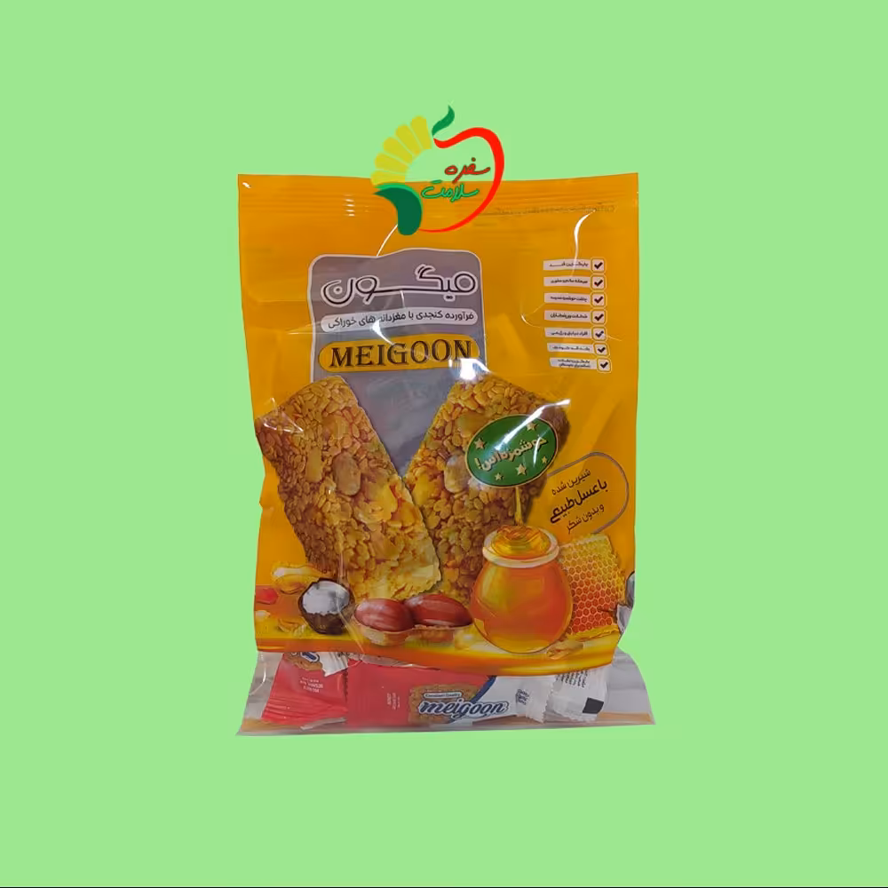 شکلات کنجد عسلی طبیعی 250 گرمی میگون