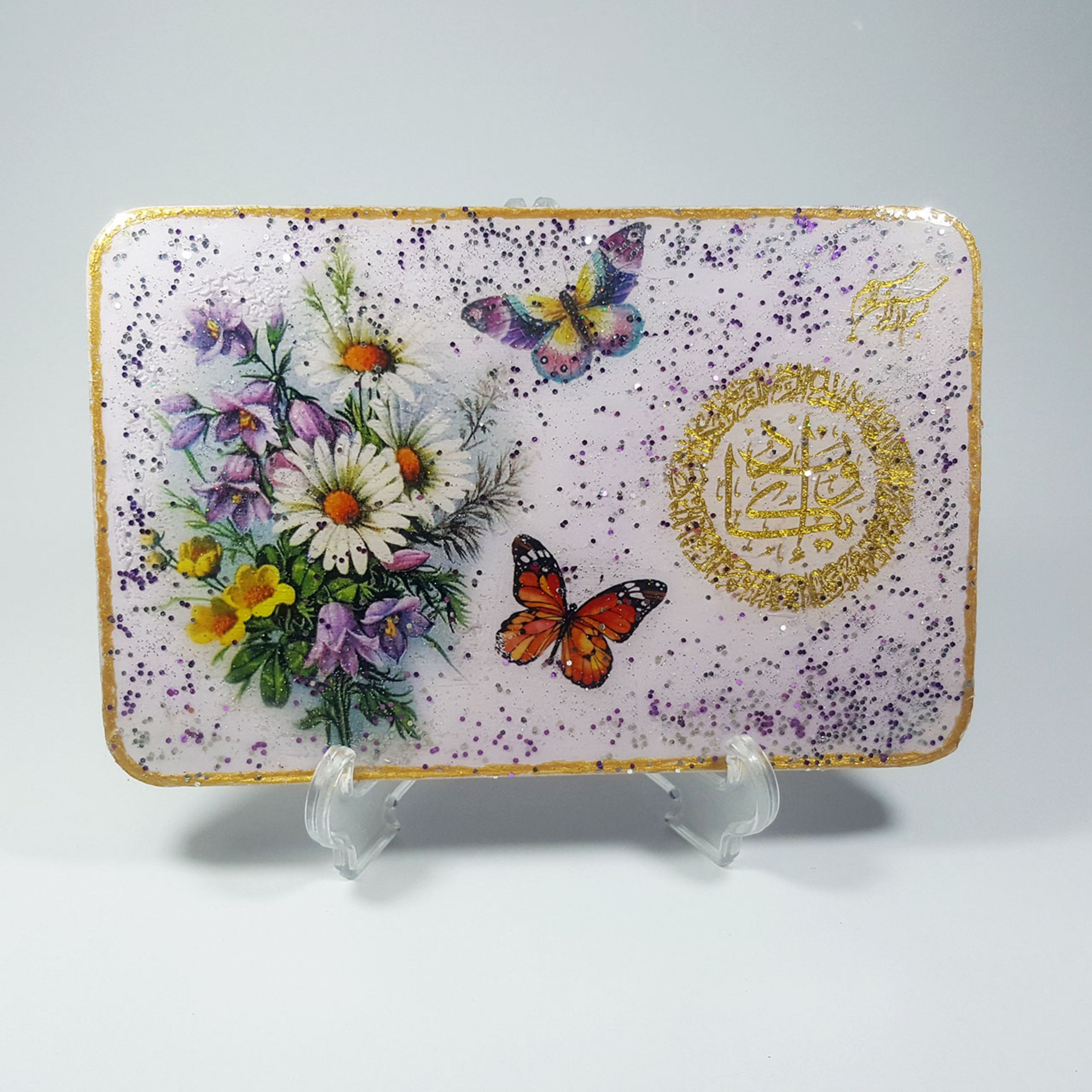 لوح دکوراتیو رومیزی مدل Rose9-D1