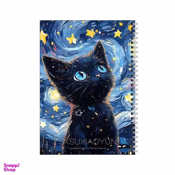 دفتر مشق 50 برگ بامبیلیپ طرح گربه ونگوگ کد 9344492