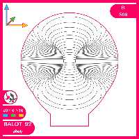 بالبینگ چراغ خواب سه بعدی B509