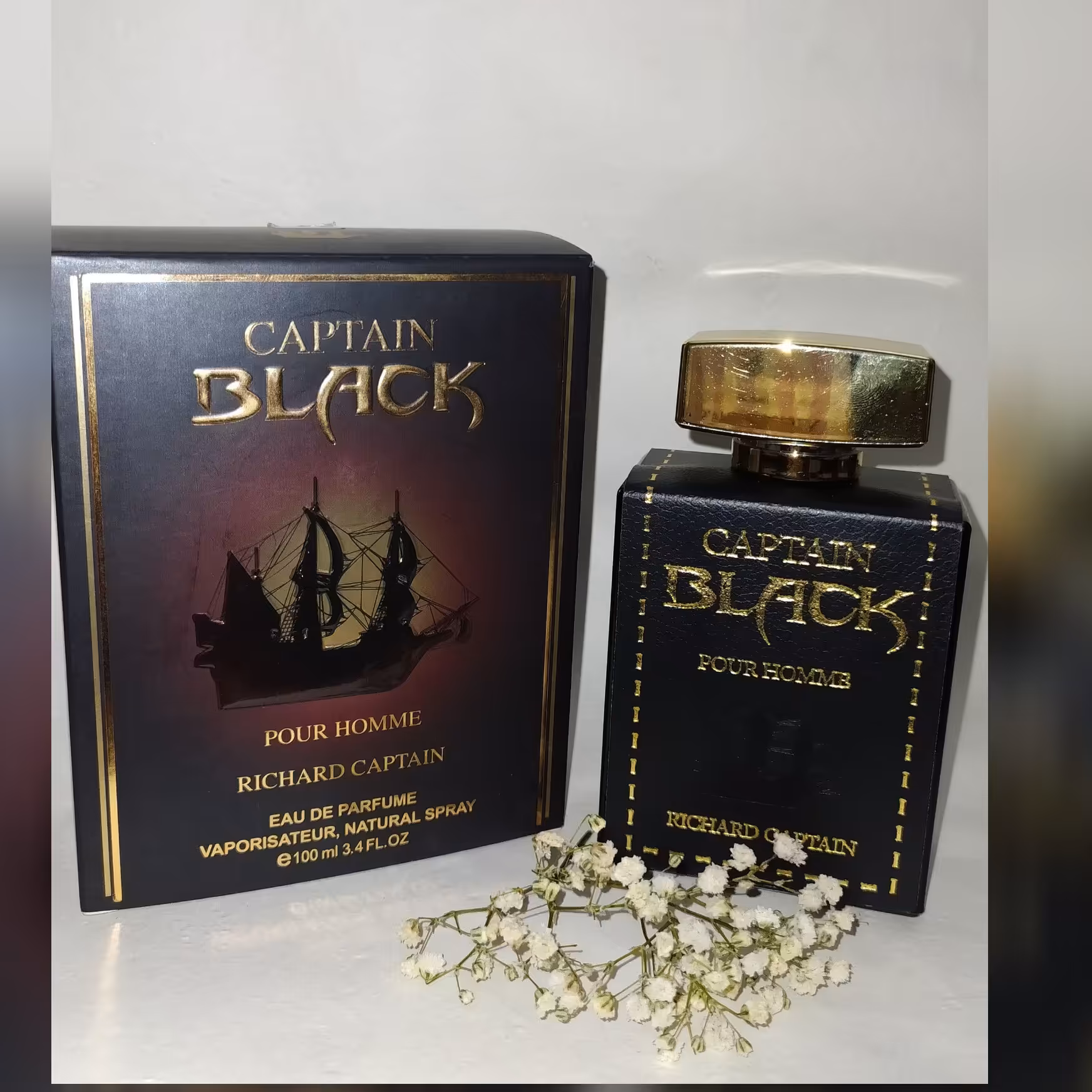 ادکلن کاپیتان بلک مردانه رایحه تند برند فرگرانس مناسب فصول سرد