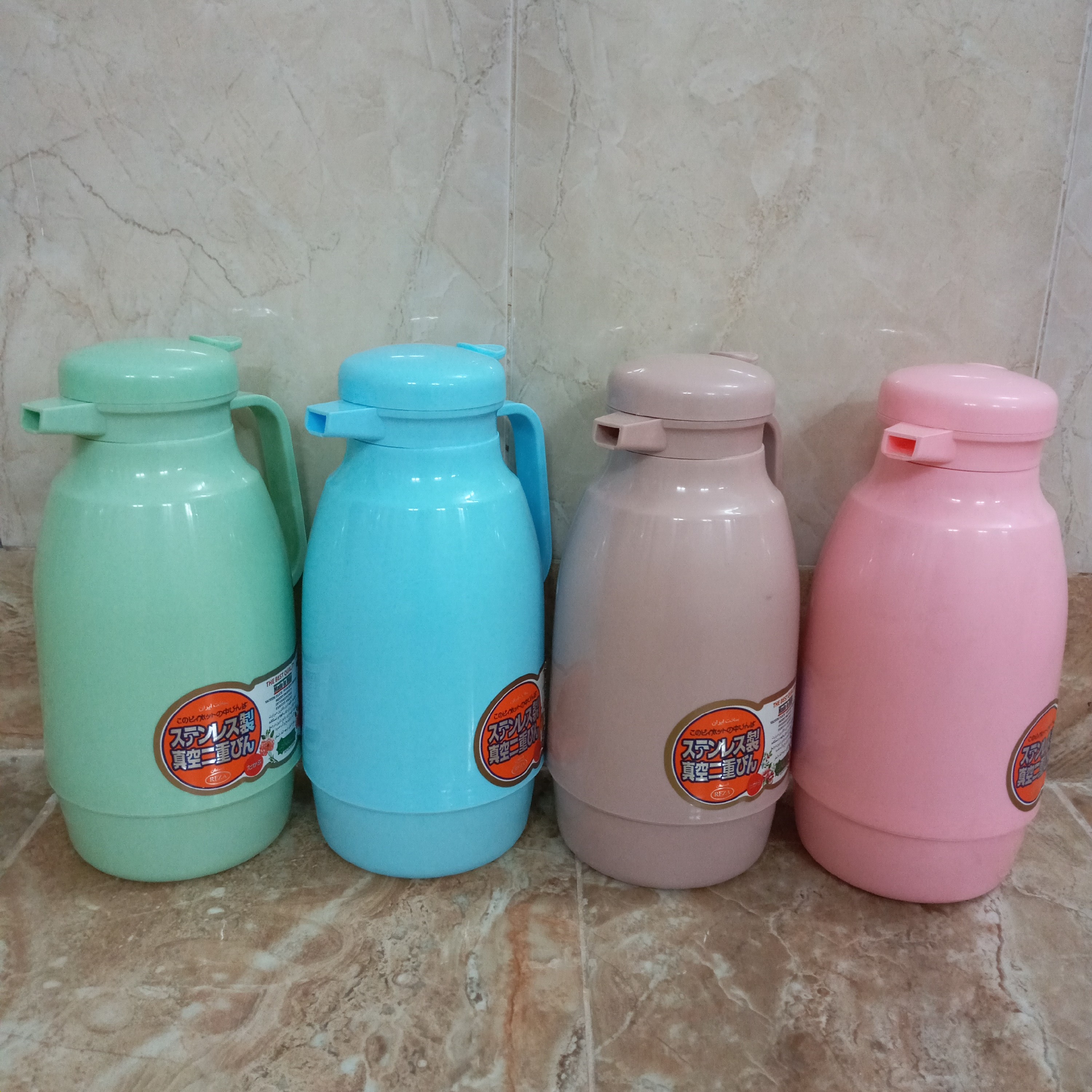 فلاسک چای یک لیتری مارک سلطان رضا در رنگ های مختلف(فلاکس چایی) (فلاکس )