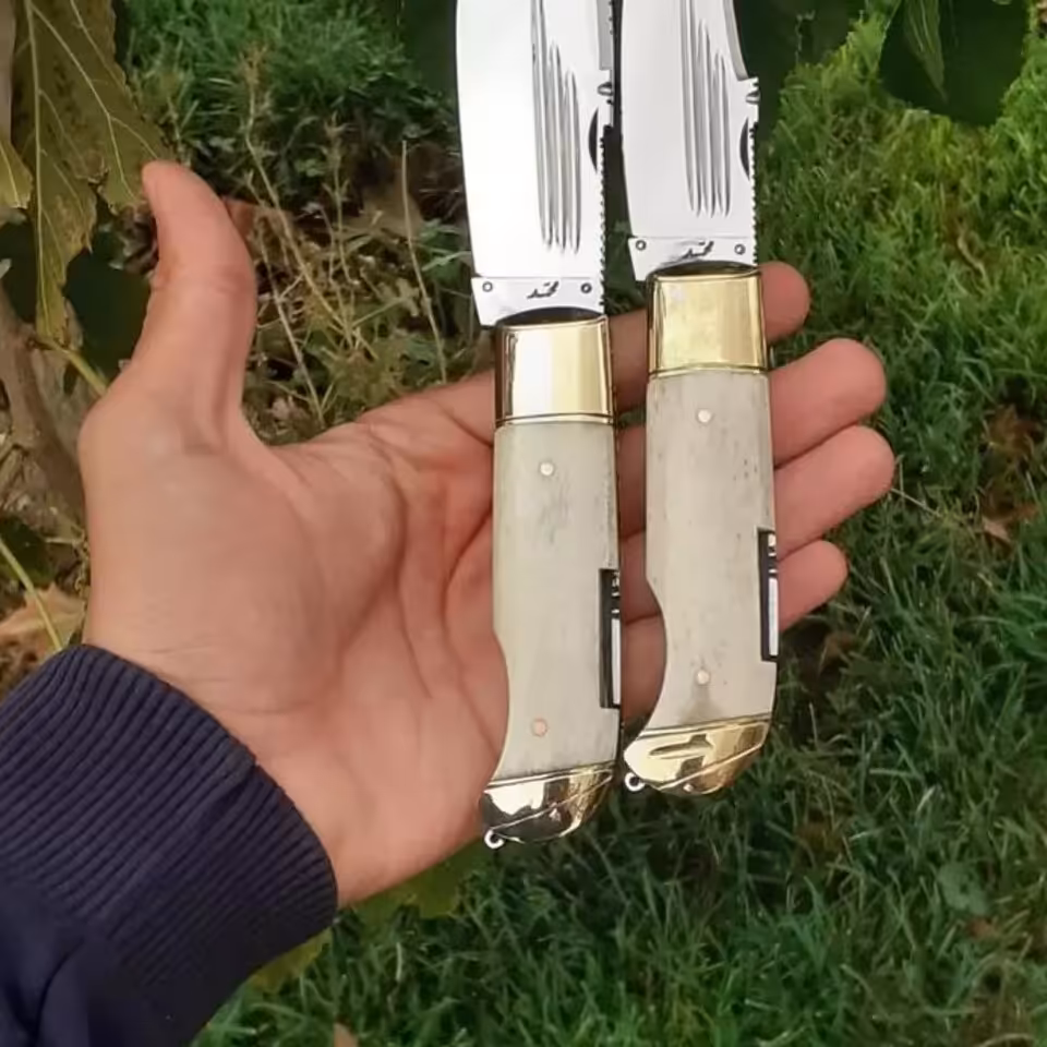 چاقو ضامن دار  استاد محمد فقیری 