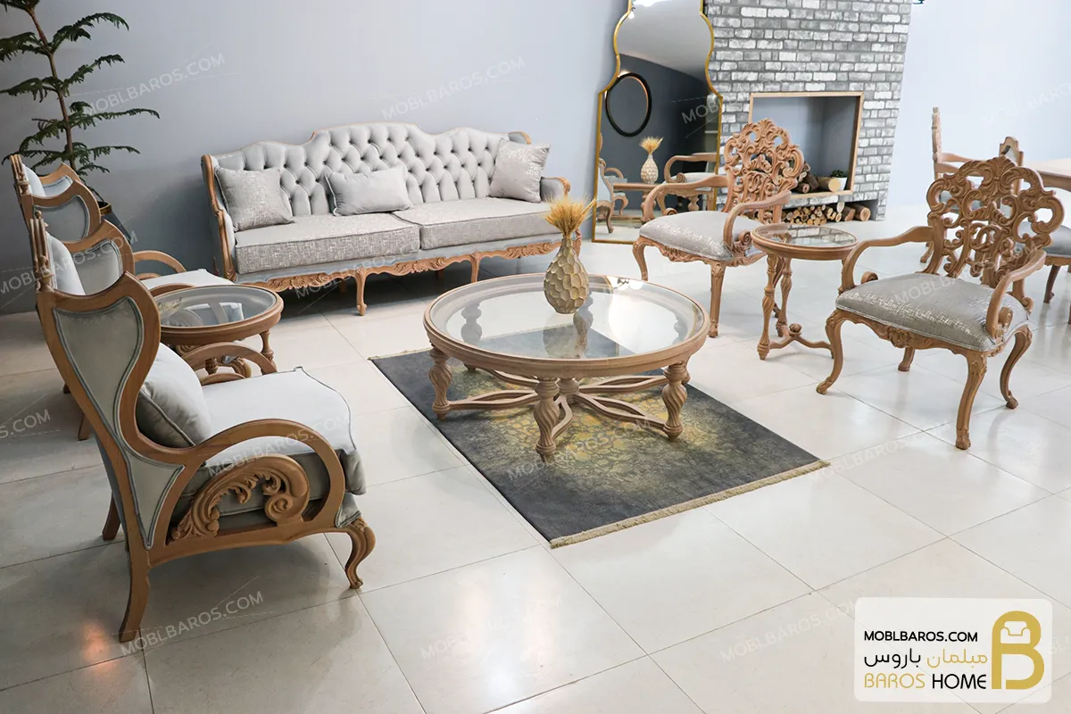 مبل کلاسیک 7 نفره کینگ و رومینا