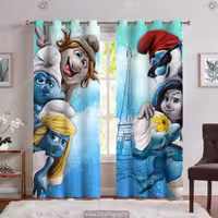 پرده پانچی اسمورف PK-6612