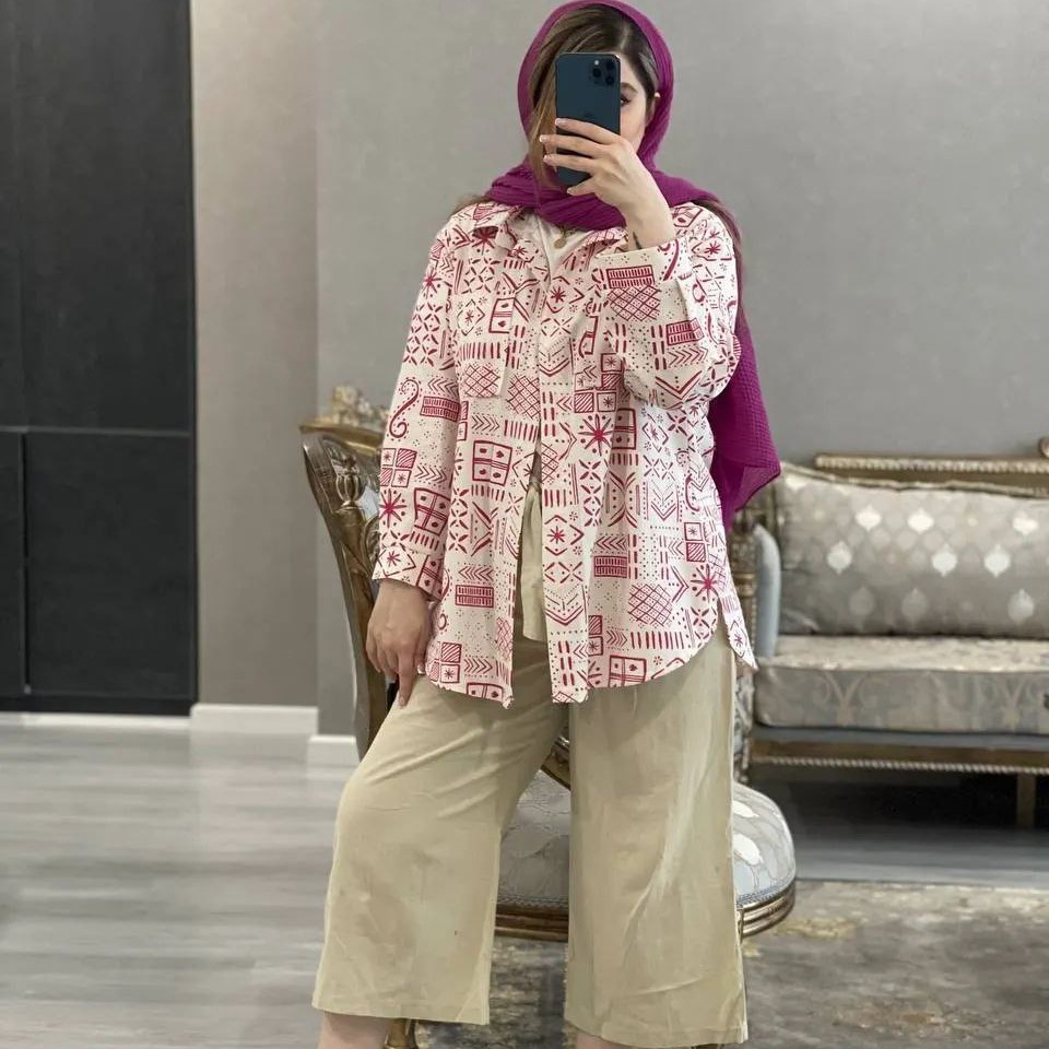 مانتو  تابستونه ی داکرون چاپی