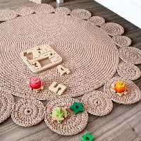 فرشینه تریکو بافی دستبافت طرح شاره 