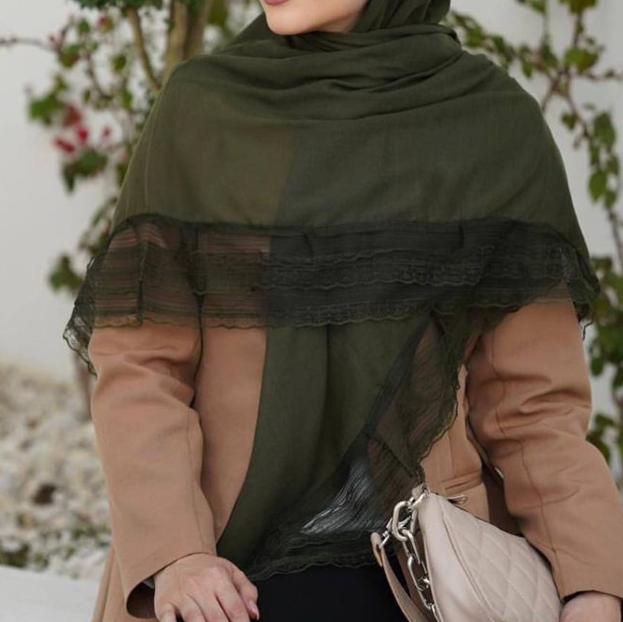 روسری سوپر نخ حاشیه گیپور4 کد52130