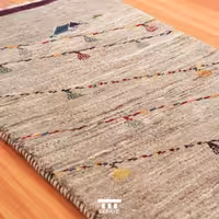 گبه ( دستبافت ) ریزبافت طرح مدرن کد 122 سایز 89 در 58 سانتی متر