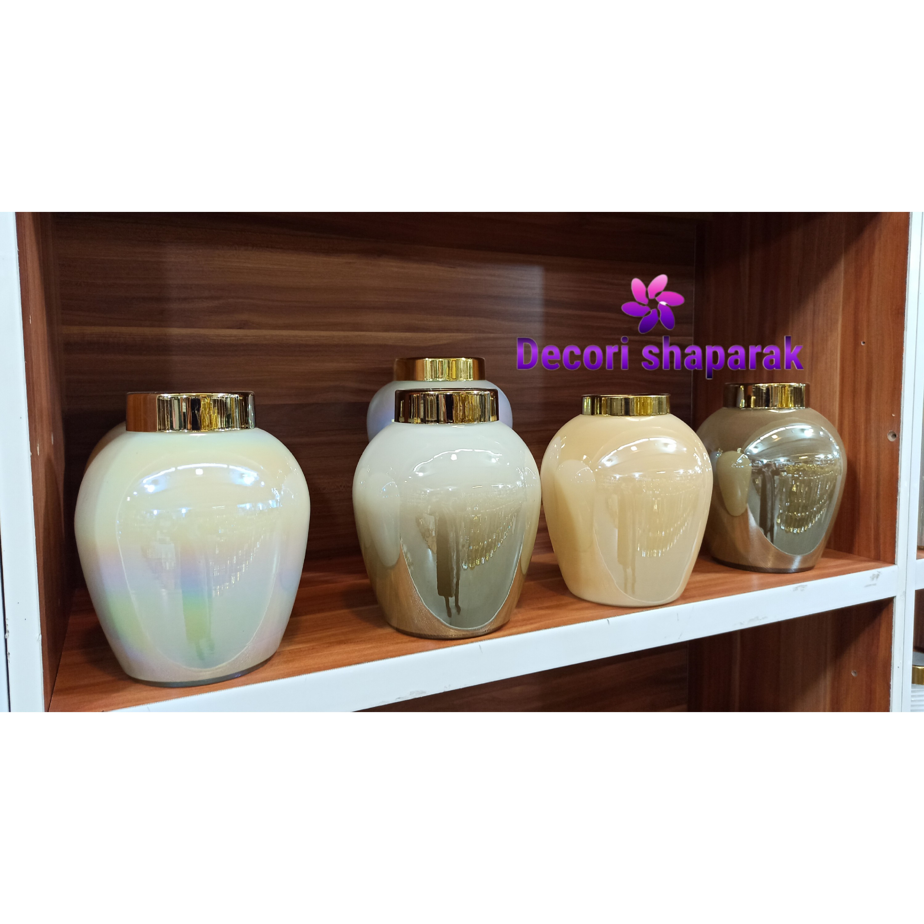 گلدان دکوری تزیینی مدل اگرین کیفیت لعابکاری درجه یک رنگ ثابت (ارسال رایگان)