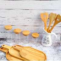 ست چهار عددی بانکه پیرکس در بامبو وارداتی با کیفیت عالی 