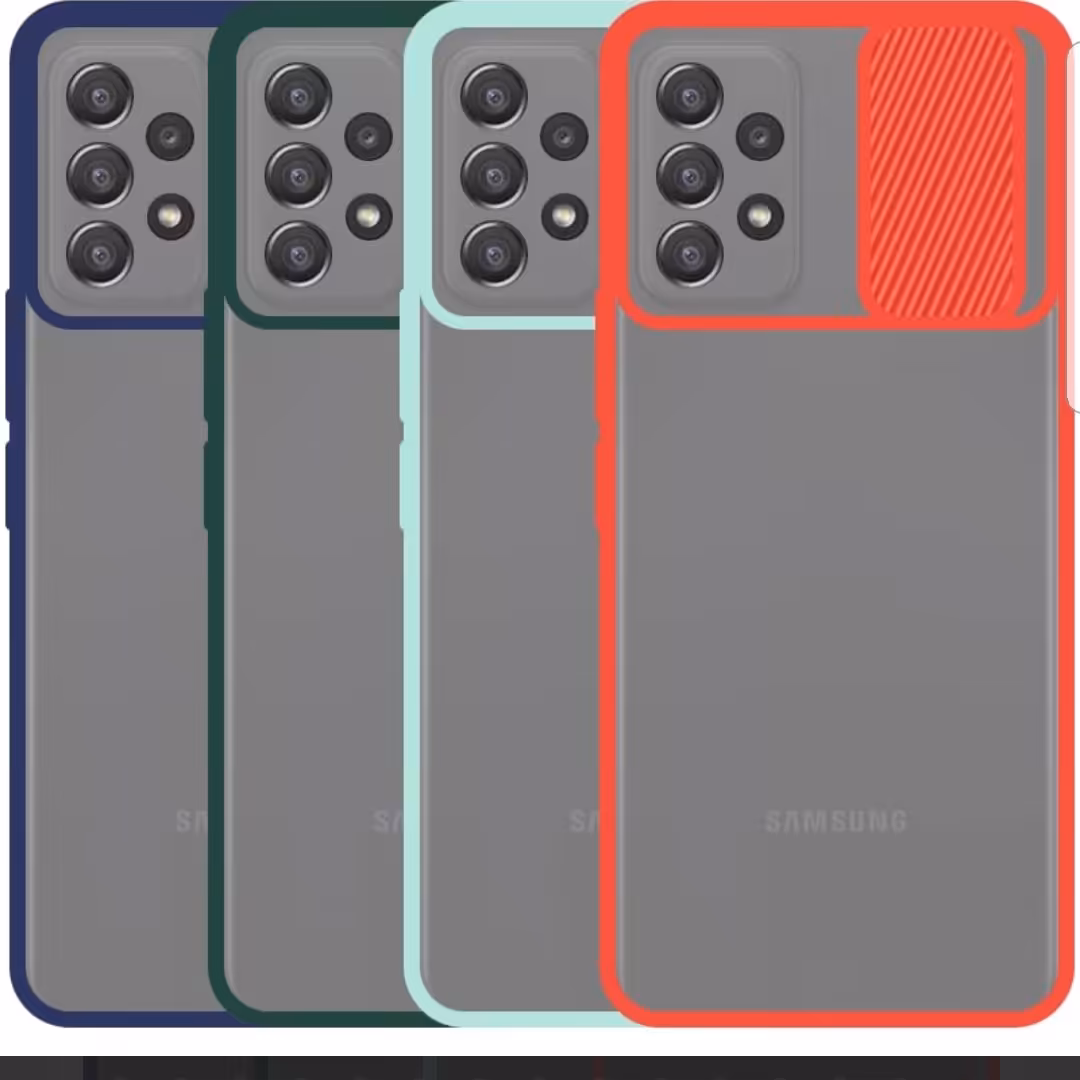 کاور پشت مات محافظ لنزدار کشویی مناسب برای سامسونگ A52