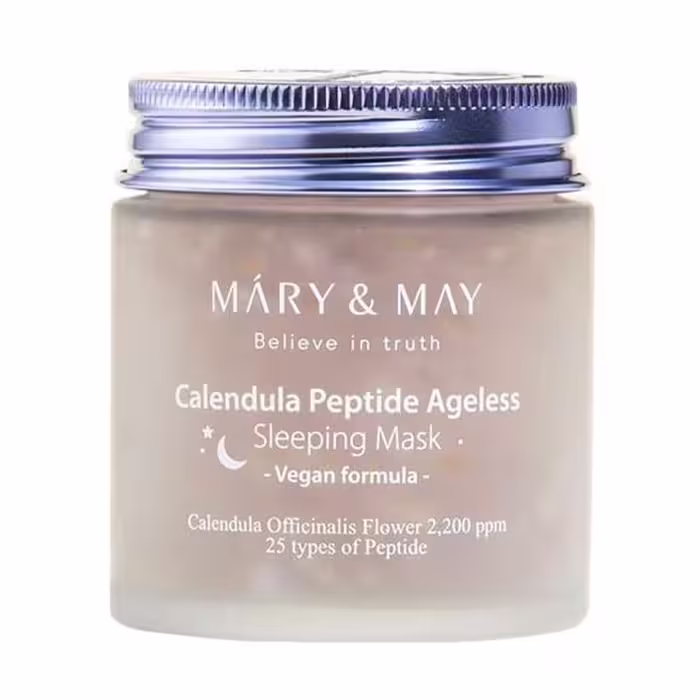 ماسک خواب جوانساز تسکین دهنده پپتید عصاره کالاندولا مری اند می Mary &amp; May Calendula Peptide Ageless Sleeping Mask