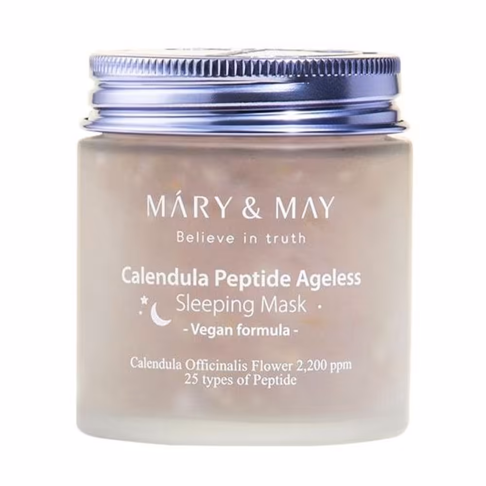 ماسک خواب جوانساز تسکین دهنده پپتید عصاره کالاندولا مری اند می Mary &amp; May Calendula Peptide Ageless Sleeping Mask
