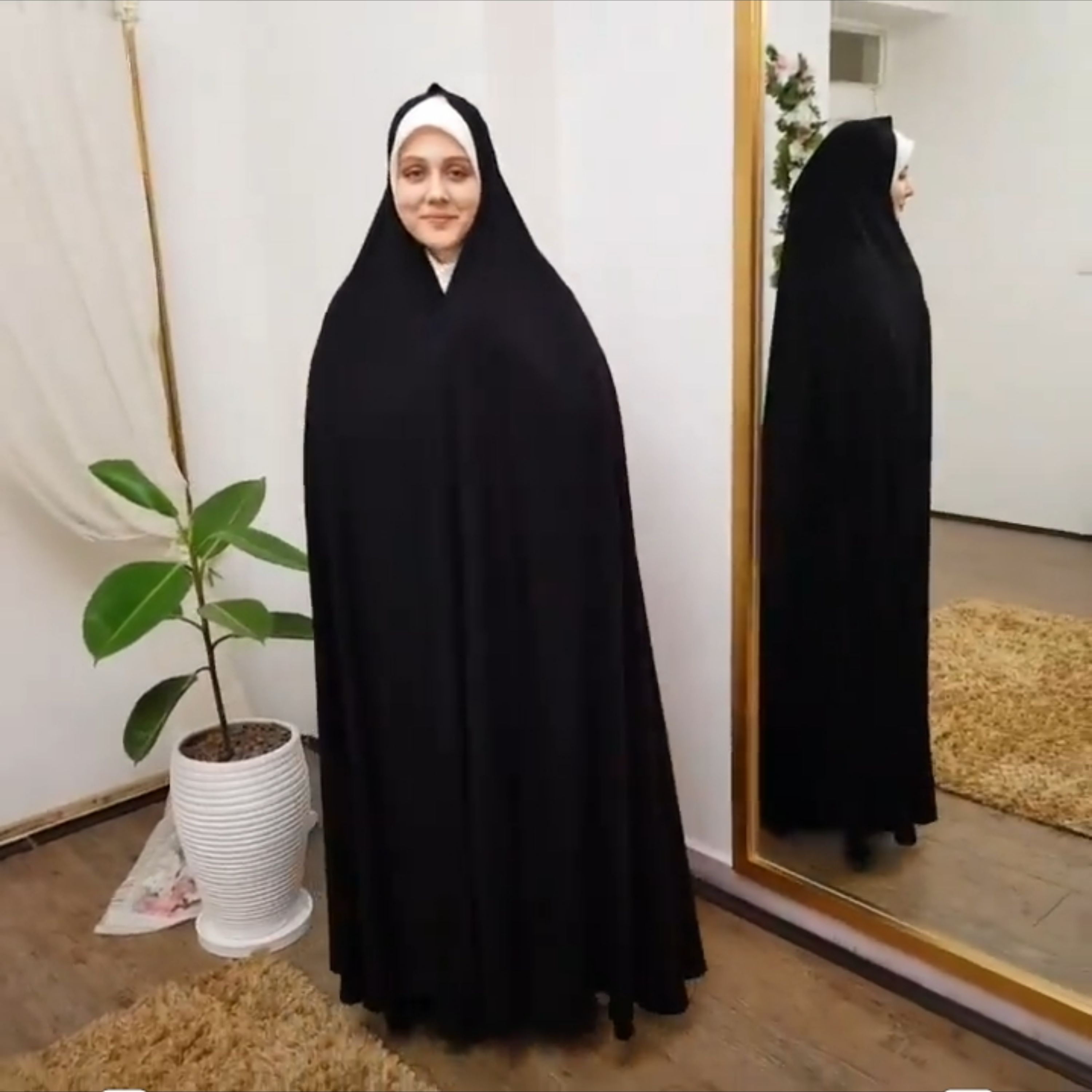 چادر سنتی ایرانی ساده جنس کرپ درجه یک ایران
