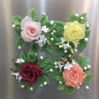 مگنت گل رز پک 4عددی