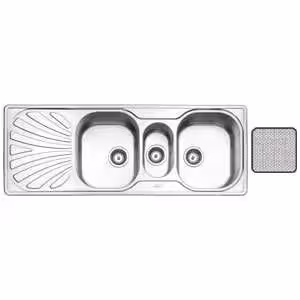 سینک استیل البرز مدل توکار R-814 میکرولینن  مدل