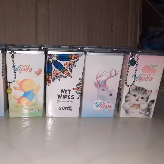 دستمال مرطوب قوطی مستطیلی فانتزی 