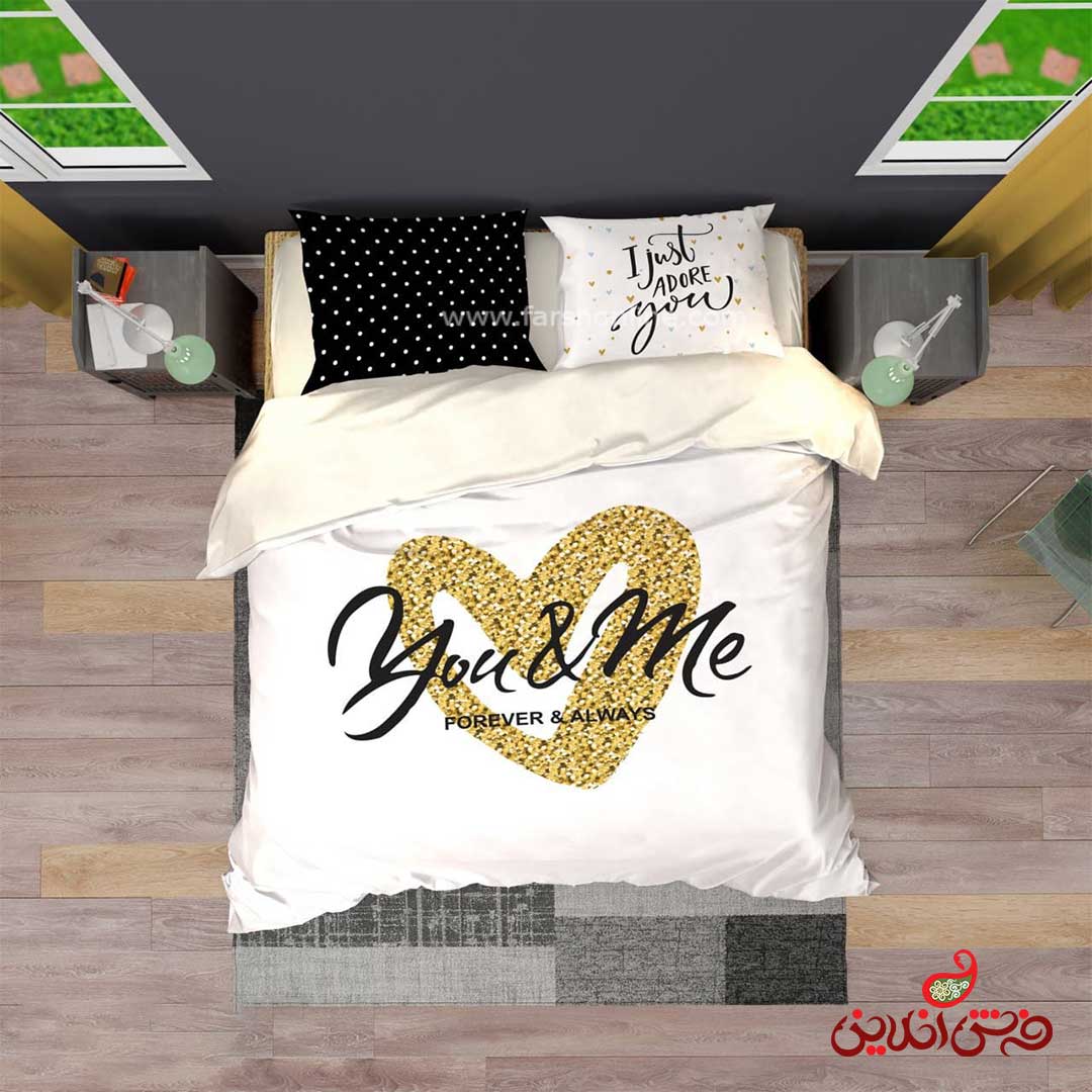 روتختی سه بعدی طرح قلب زرد کد 3182