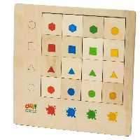 پازل بازی محور 2 سال به بالا 12 قعه یادگیری فصل ها حیوانات و ... چوب و رنگ عالی