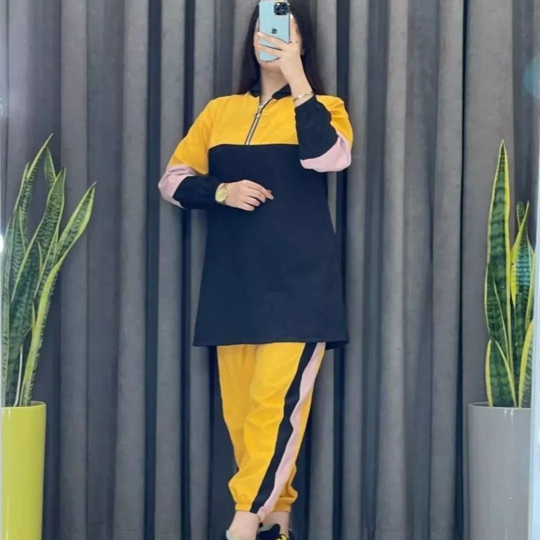 ست هودی شلوار زنانه مانتو شلوار زنانه جنس میکرو خنک و راحت ارسال رایگان